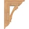 Ekena Millwork Merced Traditional Smooth Bracket w/ Offset Brace, Western Red Cedar, 7 1/2"W x 20"D x 28"H BKT0806X20X28MRC01SWR - alternate 2